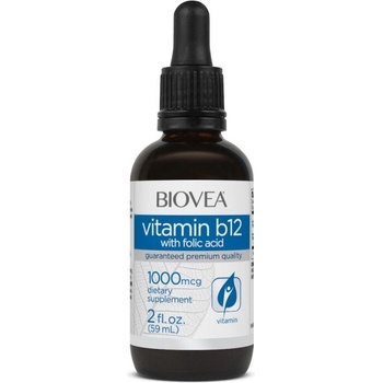 Biovea Vitamin B12 with Folic Acid Drops - Витамин B12 + Фолиева Киселина | 59ml (7961)