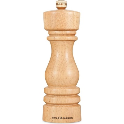 Cole & Mason London Precision+ prírodný buk mlynček na soľ 18 cm