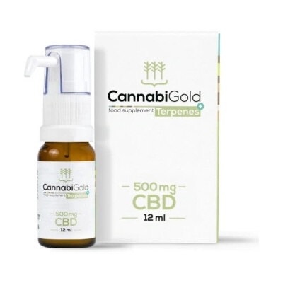 CannabiGold zlatý olej 5% CBD 500 mg 10 g