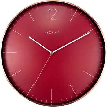 NeXtime Стенен часовник Essential XXL медно-червен (3258RO)