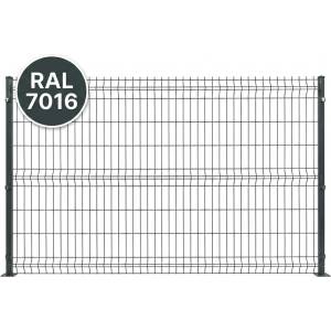  ОГРАДИ - ОГРАДНИ ПАНА - АНТРАЦИТ (ral 7016) - ДВОЙНА ПРЪЧКА
