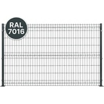  ОГРАДИ - ОГРАДНИ ПАНА - АНТРАЦИТ (ral 7016) - ДВОЙНА ПРЪЧКА