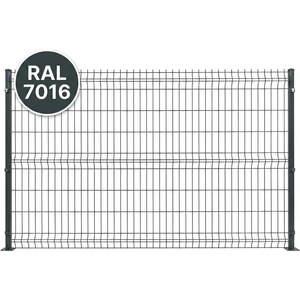  ОГРАДИ - ОГРАДНИ ПАНА - АНТРАЦИТ (ral 7016) - ДВОЙНА ПРЪЧКА