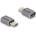 Delock USB адаптер 40 Gbps USB Type-C PD 3.0 100 W с щепсел за конектор - с втулка, спестяване на порт 8K 60 Hz метал