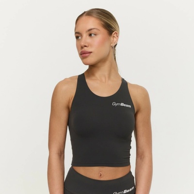 GymBeam dámsky športový top BEAT Black