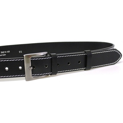 Penny Belts pánský kožený opasek 08NKS-1B-60 černý