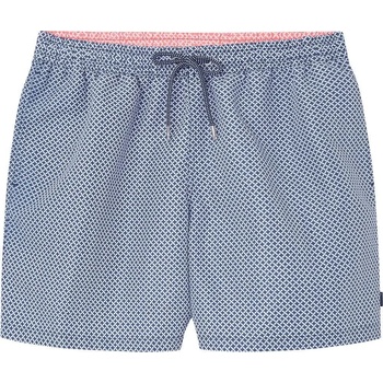 Hackett Бански гащета Hackett Grid swimming shorts - Blue (Navy)