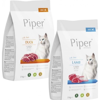 DOLINA NOTECI Piper Animals s jahňacím mäsom pre mačky 3 kg
