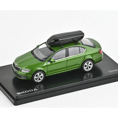 Škoda Octavia III 2012 Zelená Rallye Metalíza s doplňkyABREX 1:43