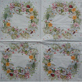 PPD servítky Věneček 33x33cm