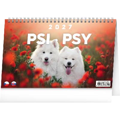 NOTIQUE stolní Psi Psy CZ/SK 23,1 × 14,5 cm 2027