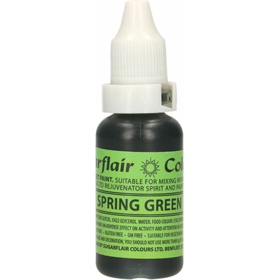 Cakesupplies Tekutá farba Spring Green Jarná zelená 14 ml
