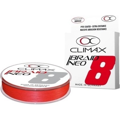 CLIMAX Přívlačová šňůra iBraid Neo Fluo Red 135m 0,10mm 6,7kg