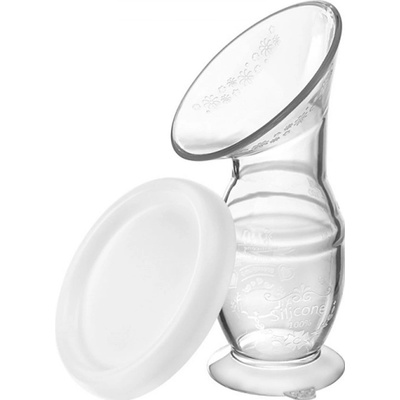 Akuku Ruční odsávačka mléka kolektor 100ml silikonový