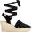 CASTELL 2677 Mari Bolillo Wedge Espadrilles - Black (Black)