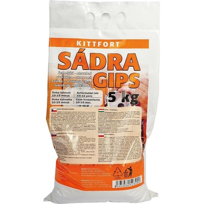 KITTFORT Šedá stavební sádra na zeď 5 kg