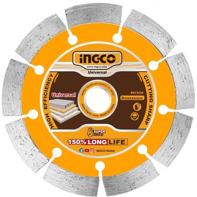 Ingco Kotouč řezný diamantový 125 x 1 mm DMD011251