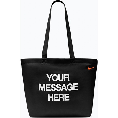 Nike Heritage "Your Message Here" Tote 22 l black/white/safety orange