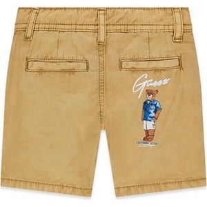 Guess Къси панталони в бежов цвят за мини момче с цветно мече Guess