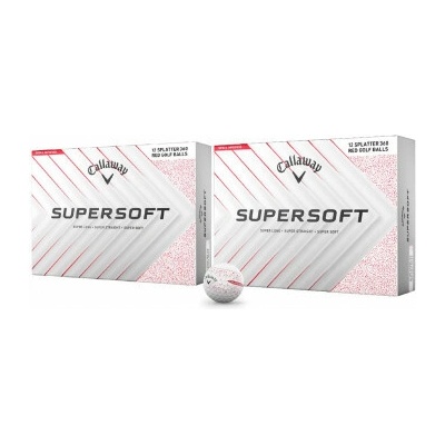 Callaway Supersoft Splatter 360 červené 24 ks