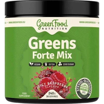 GreenFood Nutrition Greens Forte Mix Juicy Raspberry 240 g