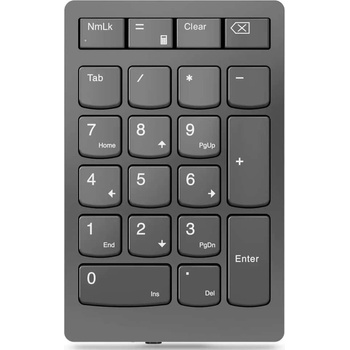 Lenovo Цифрова клавиатура LENOVO Go, безжична, 21 клавиша, черна, USB (GY41C33979)