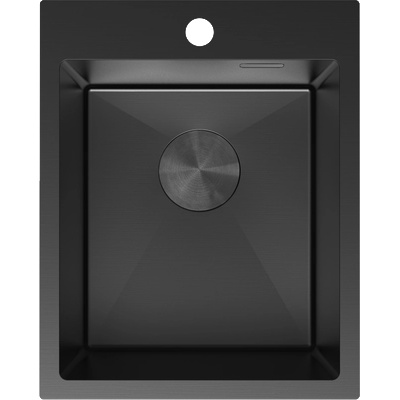 Mexen Solix кухненска мивка от неръждаема стомана с 1 отделение 400 x 500 мм, черна - 6406401000-70 (6406401000-70)