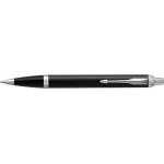 Parker Химикалка, бутон, сребърен клипс, черен корпус, PARKER, "Royal IM", синя 1931665 (1931665)