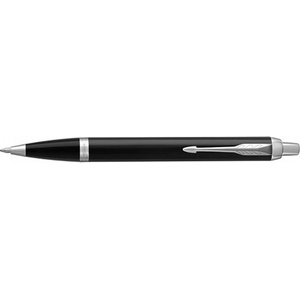 Parker Химикалка, бутон, сребърен клипс, черен корпус, PARKER, "Royal IM", синя 1931665 (1931665)
