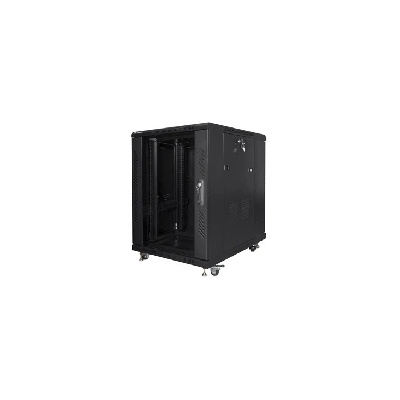 Lanberg rack cabinet 19 free-standing 15U/600x800 (flat pack) black (FF01-6815-12B)