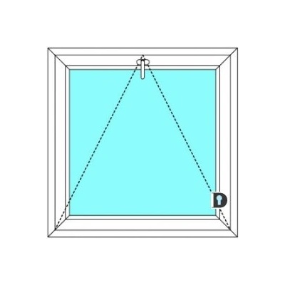 Ekosun Plastové okno Ekosun 6 Jednokřídlé Sklopné větrací 140x90 Dekor - Dekor