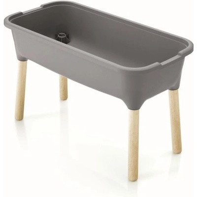 Prosperplast Kvetináč WOODER 78 cm sivý