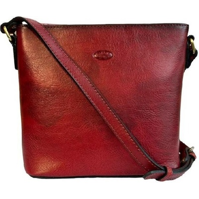 Katana kožená crossbody kabelka 82815-08 červená