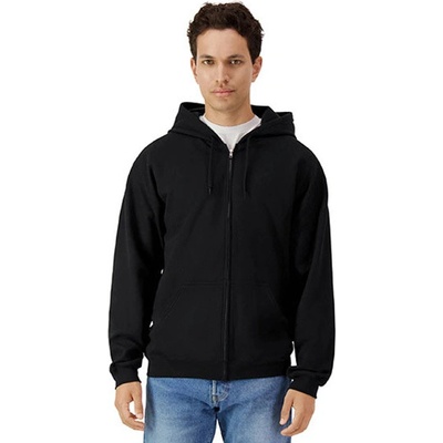Gildan pánska mikina na zips GSF600 Black