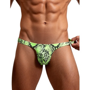 SuperLove Wild Snakeskin Men Thong 231 Green L
