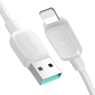 JOYROOM Кабел Joyroom S-AL012A14, USB към Lightning, 2.4A, 1.2m, бял (S-AL012A141W)