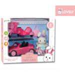 Armtoys ДЕТСКА КОЛА КАБРИО СЪС СКУТЕР И ЗАЕК В КУТИЯ