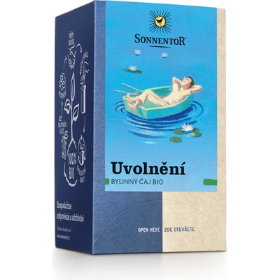 SONNENTOR Uvoľnenie BIO bylinný čaj dvojkomorové vrecúško 18 x 1,5 g