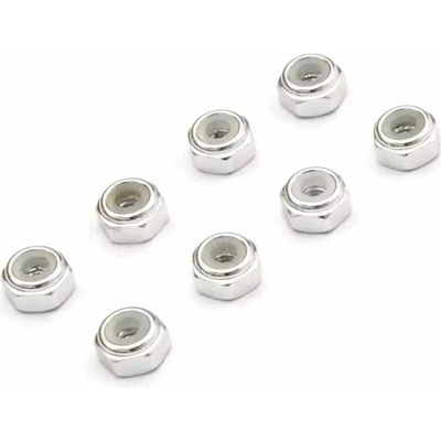 Kyosho Mini-Z M2 Nyloc Alu Wheel Nut 8 Silver