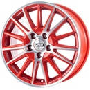CMS C23 6x15 5x100 ET35 red polished