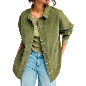 Roxy Дамска риза с копчета Roxy Women's Kick Back Washed Cord Shirt - Winter Moss (133-1159-0712)