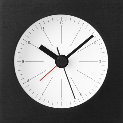 Lemnos Будилник City Pop малки цифри черно-бял (YK19-19 WH)