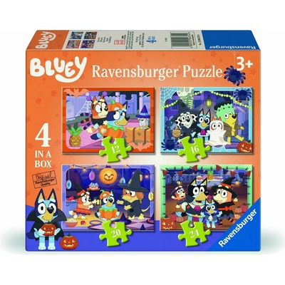 RAVENSBURGER Bluey Halloween 4v1 12 16 20 24 dielov