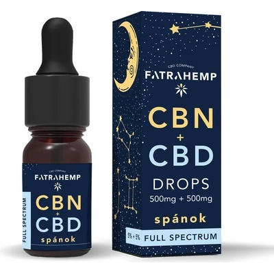 Fatra Hemp CBN + CBD olej 10% full spectrum Spánok 10 ml