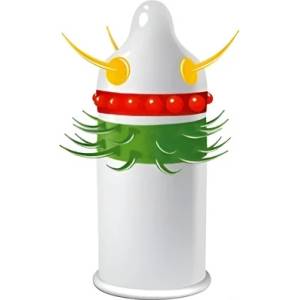 EGZO 1 бр. Презерватив с интензивен релеф Egzo Jolly Roger