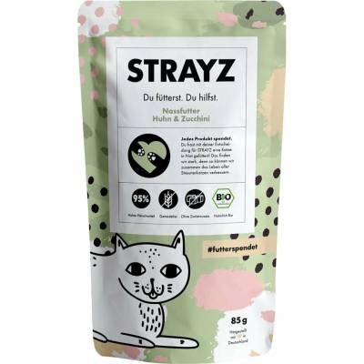 STRAYZ bio kuře a cuketa 14 × 85 g