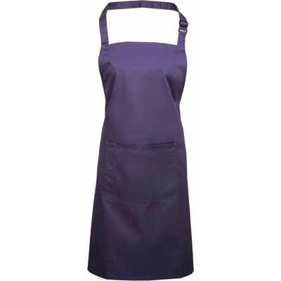 Premier Workwear Keprová pracovní zástěra s kapsou z kolekce Colours Collection Fialová 72x86cm PW154