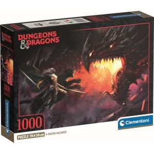 Clementoni Пъзел Clementoni от 1000 части - Dungeons & Dragons (39960)