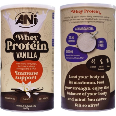ANi Whey Protein s adaptogenními hubami 450g