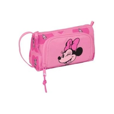 Minnie Mouse Ученически Комплект с Аксесоари Minnie Mouse Loving Розов 20 x 11 x 8.5 cm (32 Части)